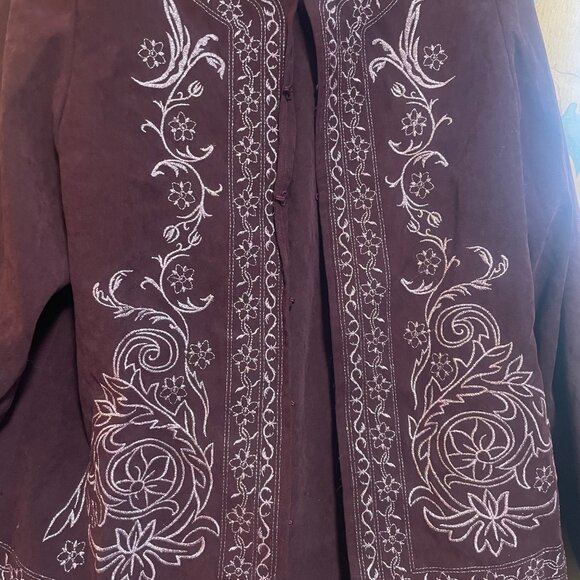 Susan Graver Style Two Piece Pants and Jacket - Picture 2 of 7